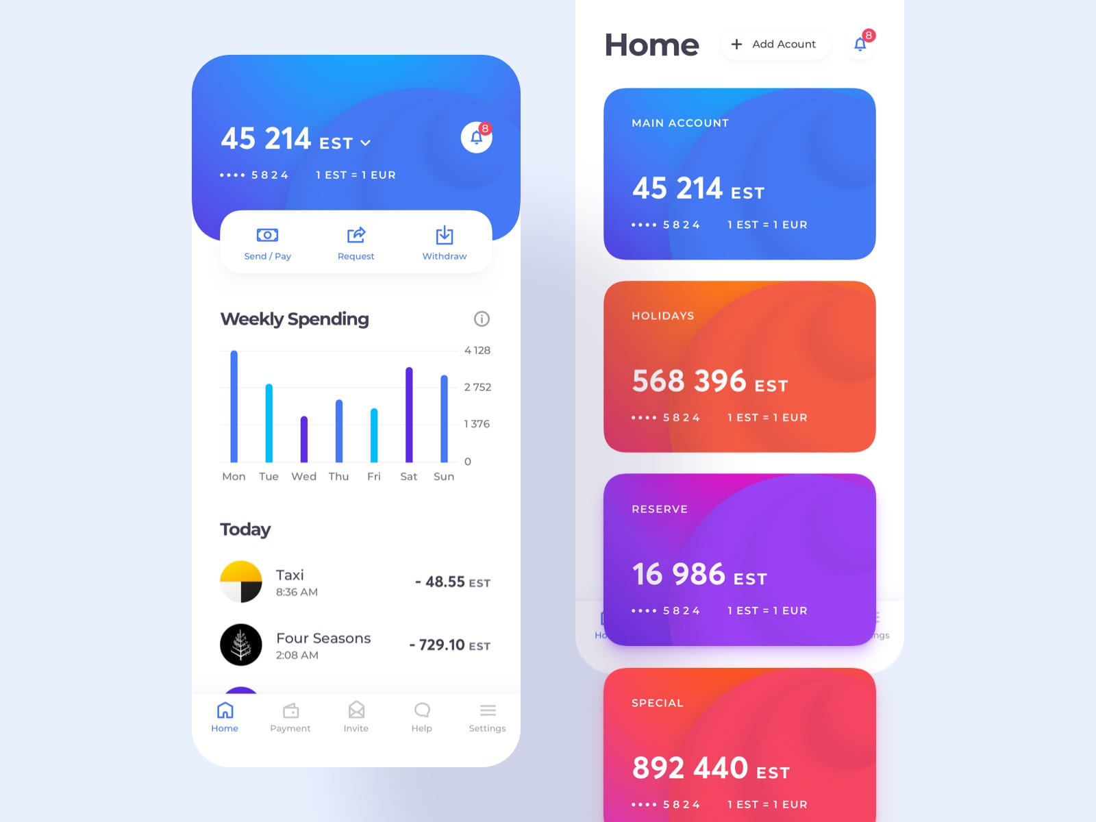 Idea ui. Современный UX дизайн. Банковское приложение дизайн. Дизайн мобильного банклвскогоприложения. Mobile Banking UI.